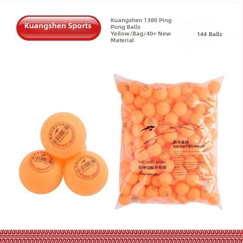 Galda tenisa bumbiņas mašīnām – Crazy God, PP materiāls, 3 zvaigznes, augsta elastība, iepakojums 144