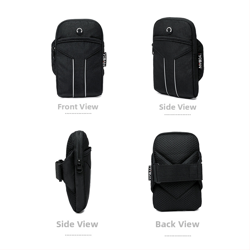 Unisex sporta rokas soma no Oxford auduma, ūdensizturīga, viegla, izturīga pret nodilumu, ar atstarojošiem elementiem