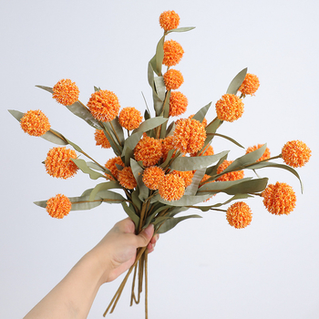 Umjetno cvijeće Daisy s flokiranim završetkom — plastika, pogodno za vjenčanja, vanjsku dekoraciju i rekvizite za fotografiju