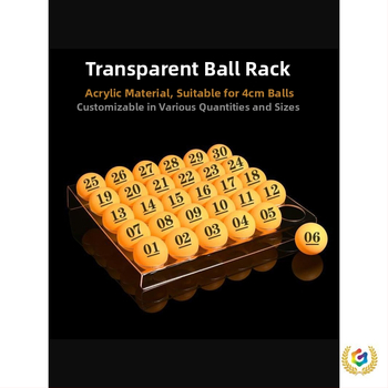 Stalo teniso kamuoliukų ekspozicijos dėklas — PP medžiaga, prekės ženklas Other, kilmė Other