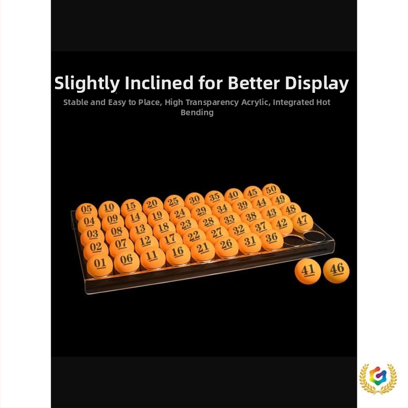 Stalo teniso kamuoliukų ekspozicijos dėklas — PP medžiaga, prekės ženklas Other, kilmė Other