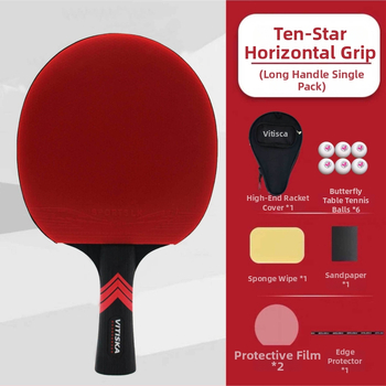 Lauatennise reket – süsinikkiust alus, positiivse liimiga kumm, bränd Fenzhi, kohandamata