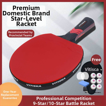 Lauatennise reket – süsinikkiust alus, positiivse liimiga kumm, bränd Fenzhi, kohandamata