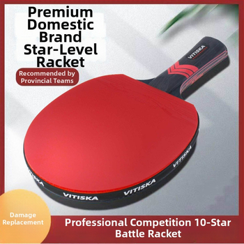 Lauatennise reket – süsinikkiust alus, positiivse liimiga kumm, bränd Fenzhi, kohandamata