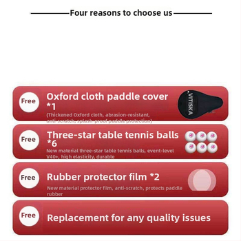 Lauatennise reket – süsinikkiust alus, positiivse liimiga kumm, bränd Fenzhi, kohandamata