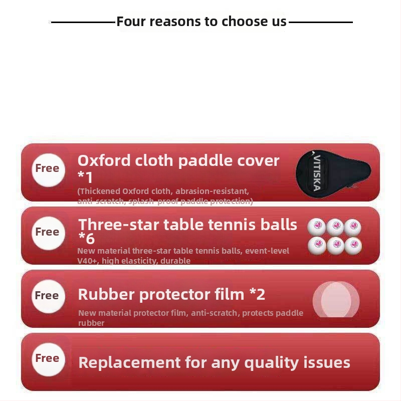 Lauatennise reket – süsinikkiust alus, positiivse liimiga kumm, bränd Fenzhi, kohandamata