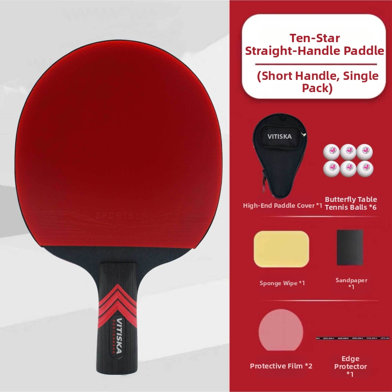 Lauatennise reket – süsinikkiust alus, positiivse liimiga kumm, bränd Fenzhi, kohandamata