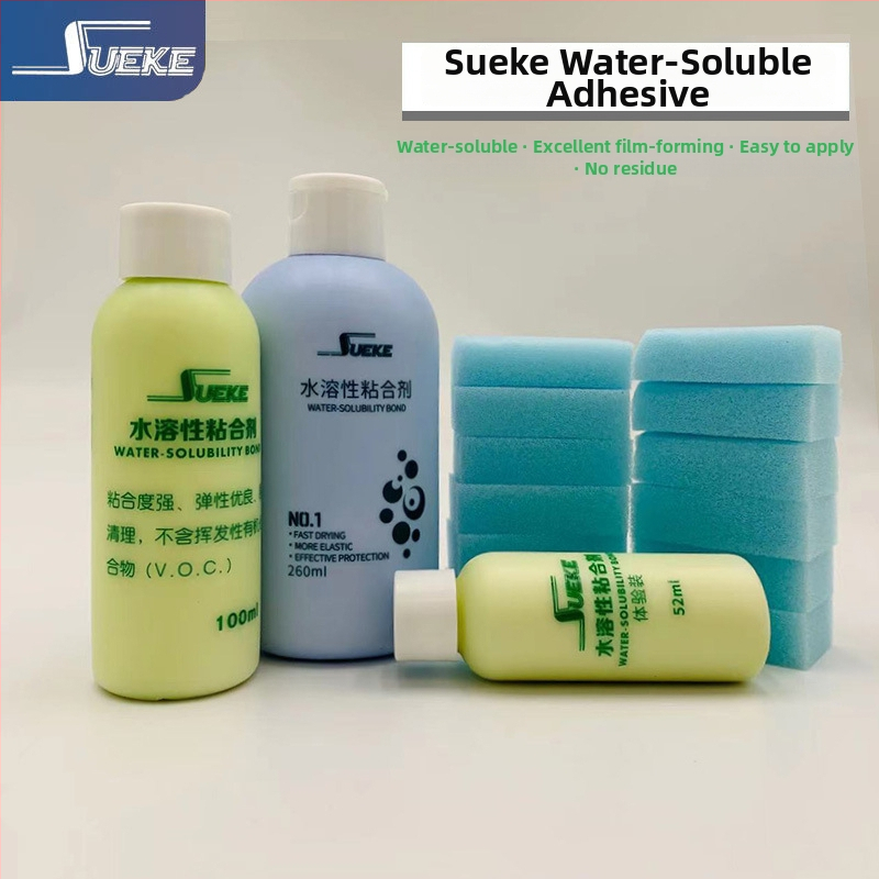 Suke druga generacija vodotopivo anorgansko ljepilo za stolni tenis, ljepilo za gume, 100 ml, s spužvicom za čišćenje