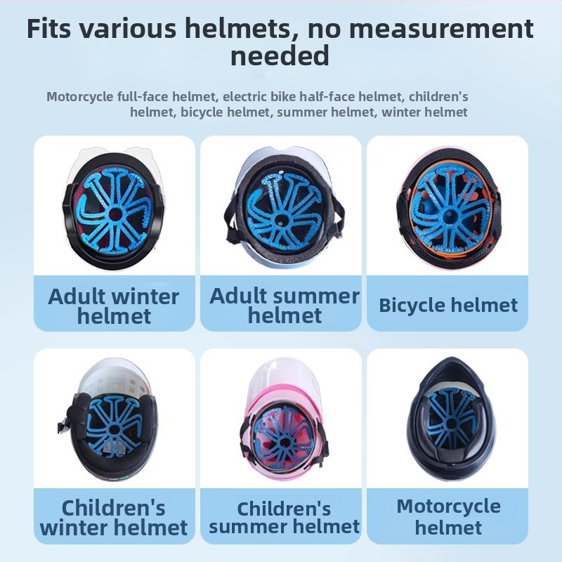 TDGO silikono vidinė įdėklas elektrinei motociklo šalmas, kvėpuojantis, anti spaudimo plaukams, suaugusiems, unisex