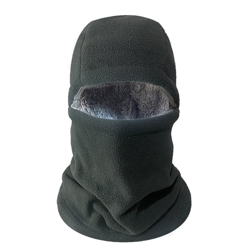 Колоездачна маска с шапка и шал за врата – подплатена с флис, ветроустойчива, защита за ушите, Mujees