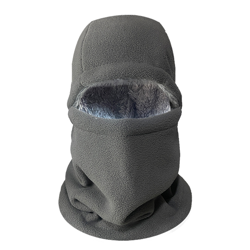 Колоездачна маска с шапка и шал за врата – подплатена с флис, ветроустойчива, защита за ушите, Mujees