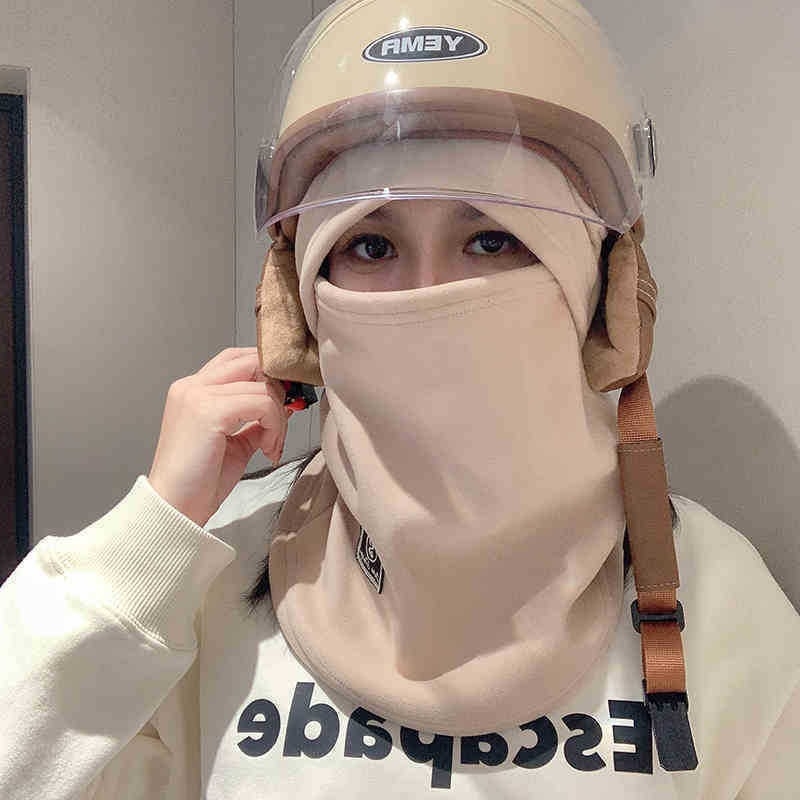 Маска за колоездене Mingqian – термална флис маска, унисекс, полиестер, защита от вятър и студ