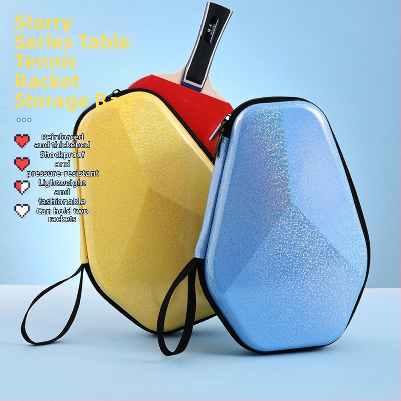 Galda tenisa raketes soma ar cieta diamanta-sešstūra formu, EVA materiāls, XC zīmols, personalizācija un logotipa drukāšana