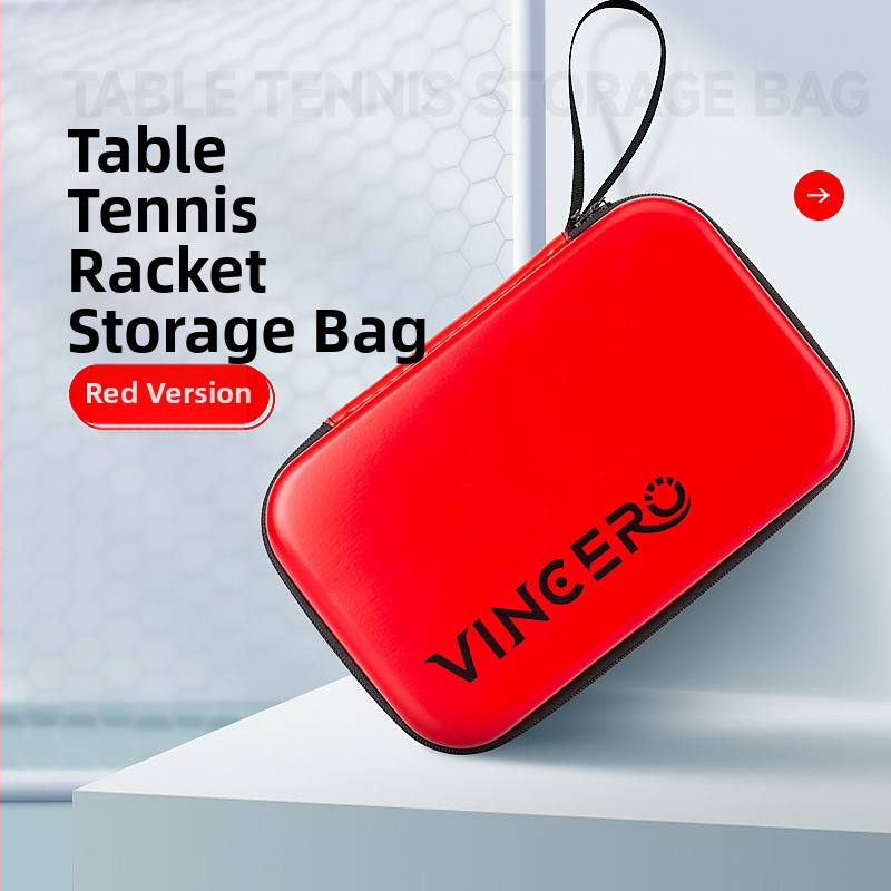 VINCERO ūdensnecaurlaidīga cieta raketes soma galda tenisa un badmintonam, liela ietilpība