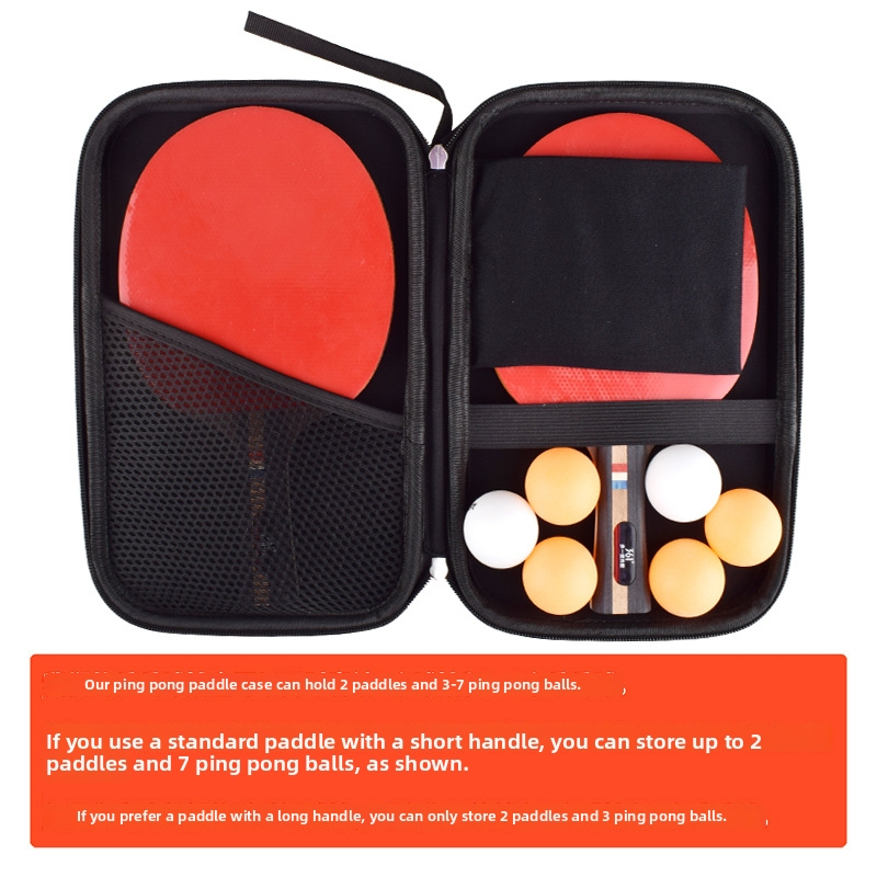 Galda tenisa raketes cieta korpusa soma divām raketēm, pārnēsājama, izturīga pret kritieniem, liela ietilpība, pielāgošana pieejama