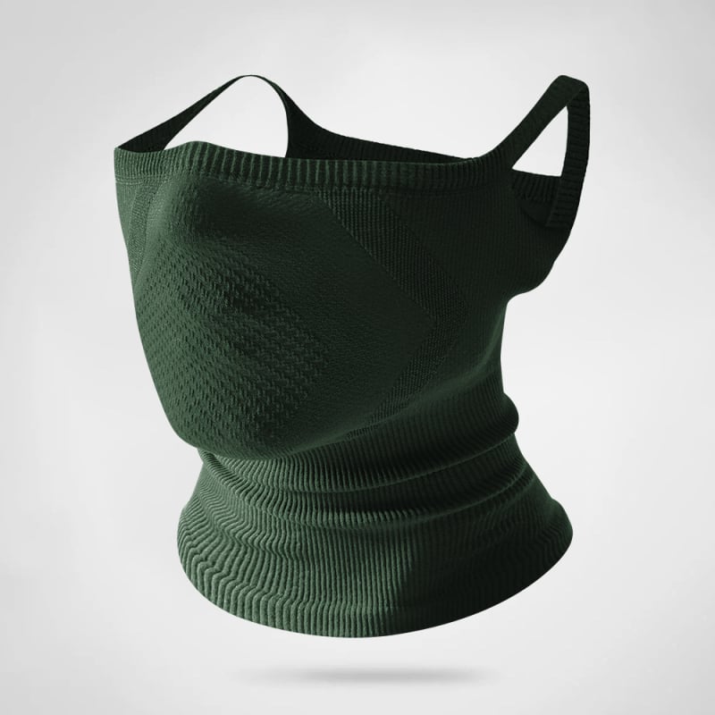 Маска за колоездене с ветроустойчив дизайн, ушни ленти и защита на шията, нейлонова материя