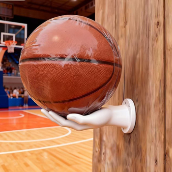 Стойка за баскетбол и футбол – винилова поставка за дисплей със стилизирана дясна ръка, възможност за печат на лого