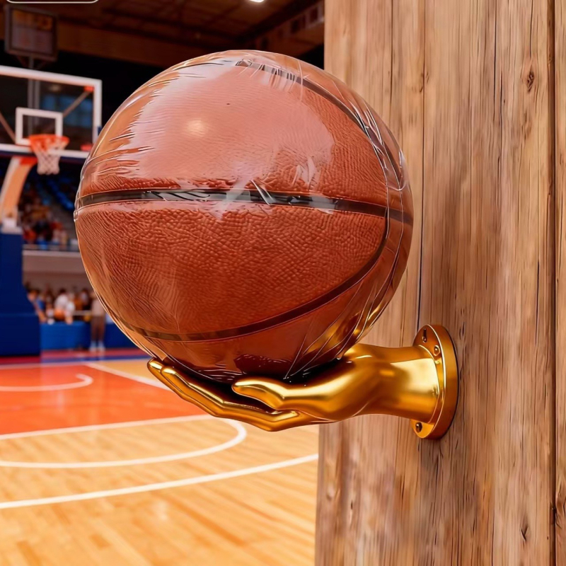 Стойка за баскетбол и футбол – винилова поставка за дисплей със стилизирана дясна ръка, възможност за печат на лого