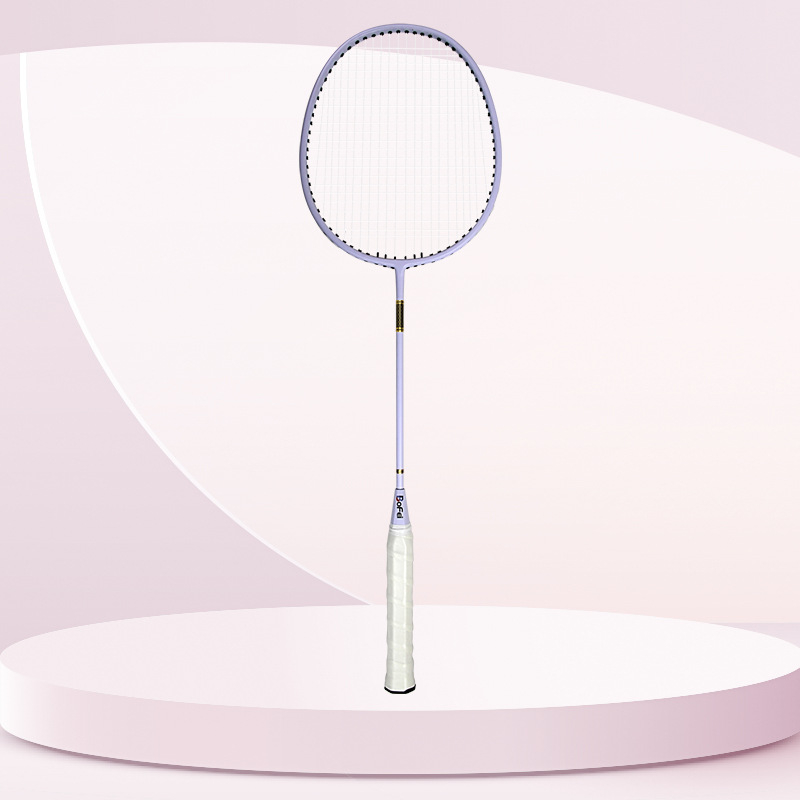 Raketa za badminton Rex, okvir od staklenih vlakana, težina 95–100 g, drška G5, direktan udarac