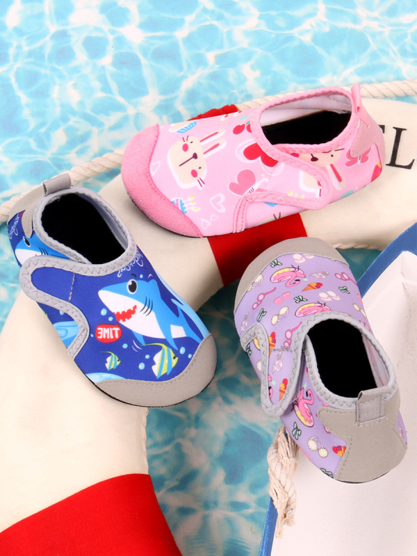 Vodeni cipele za plažu i plivanje – Velcro zatvarač, gornji dio od Lycra, TPR potplat, niski dizajn, brzo se suše