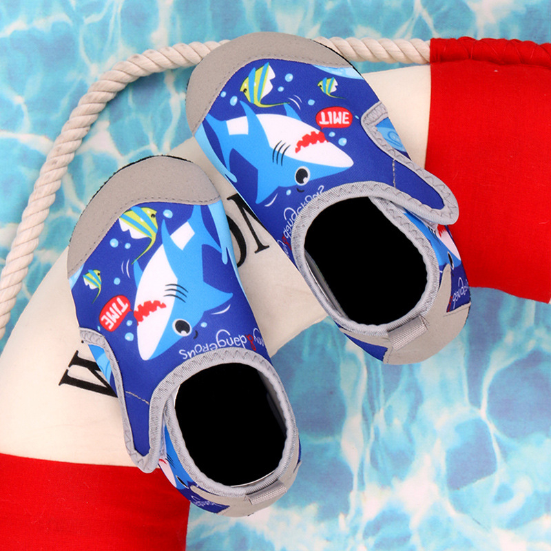 Vodeni cipele za plažu i plivanje – Velcro zatvarač, gornji dio od Lycra, TPR potplat, niski dizajn, brzo se suše