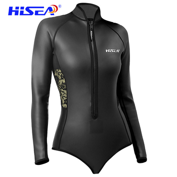 Ženski neoprenski set za ronjenje s dugim rukavima, topao, jednobojni, marka HISEA, materijal: neopren i Yamamoto koža, za ronjenje