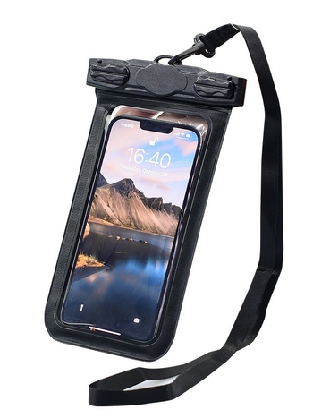 Ūdensdroša telefona soma, PVC materiāls, vienkāršs stils, ietilpst 1 telefons (Atpūta, niršana, pludmale, makšķerēšana)