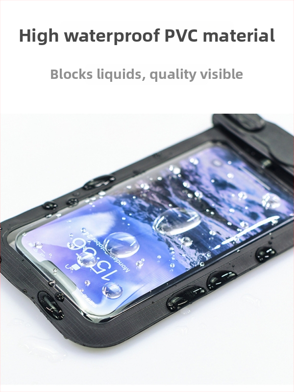 Ūdensdroša telefona soma, PVC materiāls, vienkāršs stils, ietilpst 1 telefons (Atpūta, niršana, pludmale, makšķerēšana)
