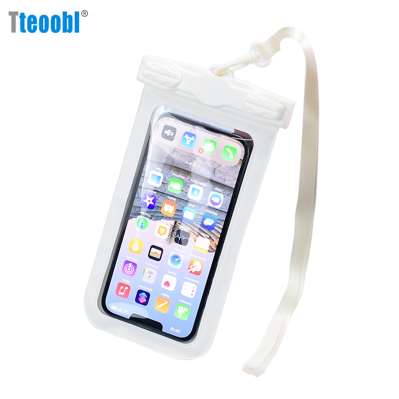 Ūdensdroša telefona soma, PVC materiāls, vienkāršs stils, ietilpst 1 telefons (Atpūta, niršana, pludmale, makšķerēšana)