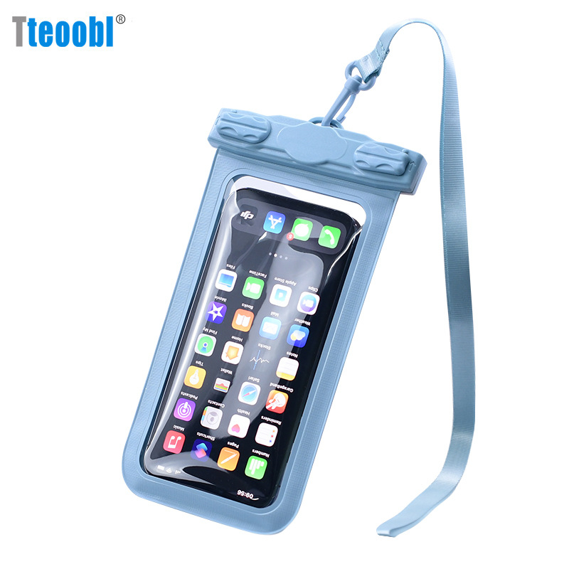 Ūdensdroša telefona soma, PVC materiāls, vienkāršs stils, ietilpst 1 telefons (Atpūta, niršana, pludmale, makšķerēšana)