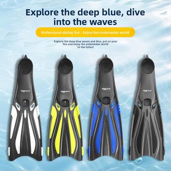 Dlhé šnorchlovacie plutvy pre dospelých - PP+TPR materiál, na potápanie a free-diving - Ride ship