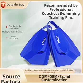 Dolphin Bay silikonske peraje za odrasle – kratke heel-less peraje za ronjenje i plivanje uz mogućnost prilagodbe