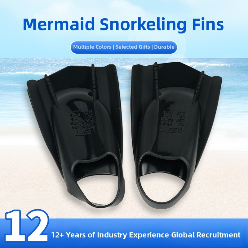 Dolphin Bay silikonske peraje za odrasle – kratke heel-less peraje za ronjenje i plivanje uz mogućnost prilagodbe