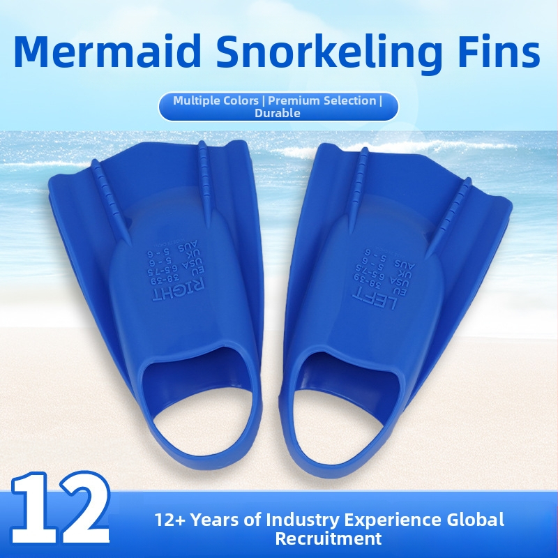 Dolphin Bay silikonske peraje za odrasle – kratke heel-less peraje za ronjenje i plivanje uz mogućnost prilagodbe