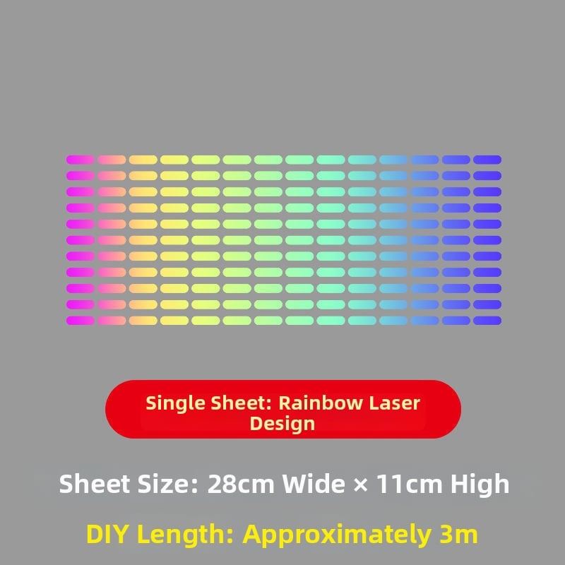 Dekoratiivsed kleebised elektrilistele sõidukitele – veekindlad, helkivad punktlõikega kleepsud autodele ja mootorratastele; Bränd: Unique; Materjal: Muu