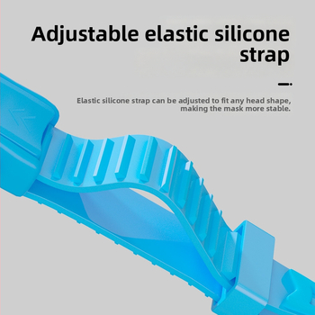 Set de snorkeling din trei piese pentru adulți și copii: mască de scufundare din silicon, snorkel uscat și înotătoare