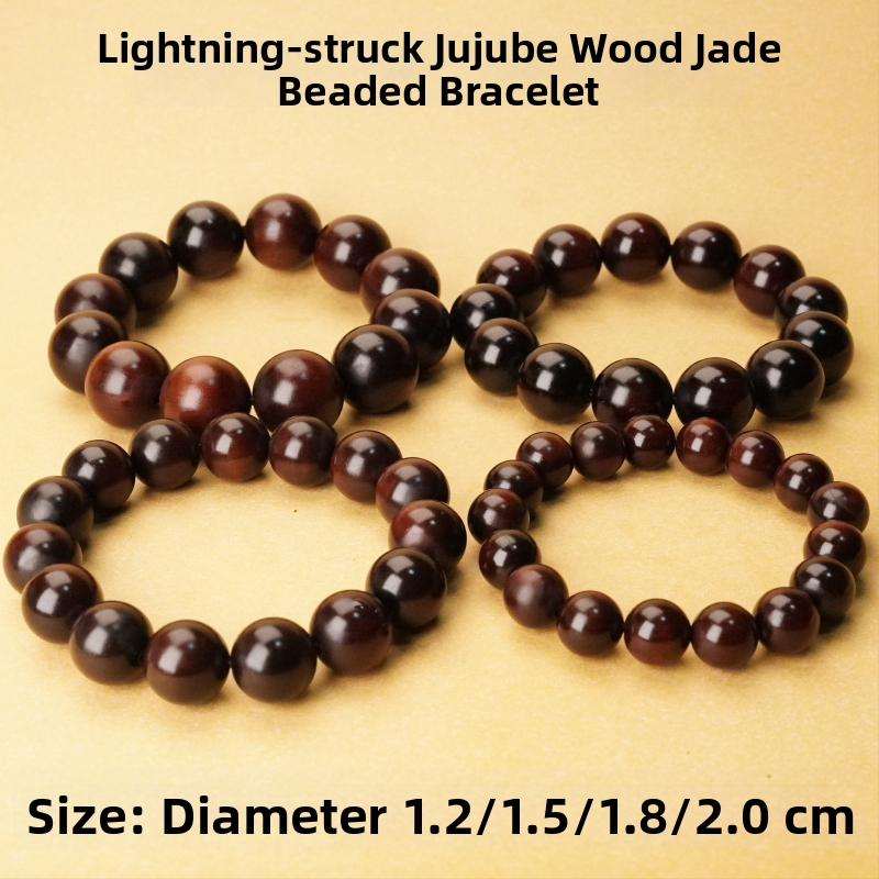 Jujube koka rokassprādze ar jade līdzīgām lodītēm – daoistiskais aksesuārs rokas darbībām, universāls, puseroku darbs un puse mehāniskā izstrāde, pielāgojama