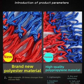 Basketbola tīklu grozs – paplašināts, biezs un izturīgs ārējai lietošanai; Materiāls: zīds; Piemērošana: basketbols; Apstrāde un pielāgošana: nav; Zīmols: Cits.