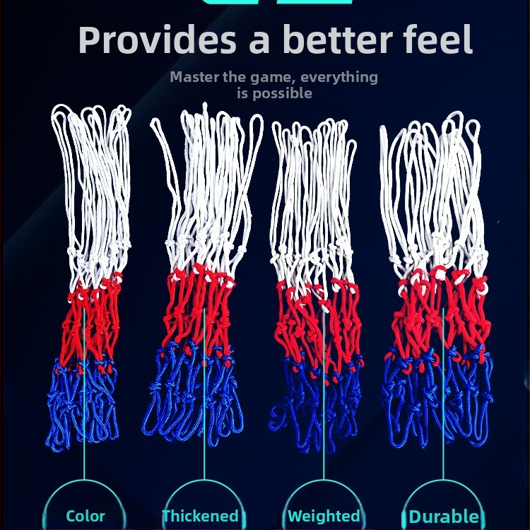 Basketbola tīklu grozs – paplašināts, biezs un izturīgs ārējai lietošanai; Materiāls: zīds; Piemērošana: basketbols; Apstrāde un pielāgošana: nav; Zīmols: Cits.