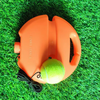 Teniski trenažni temelj s elastičnim užetom za odskok, PE materijal, pogodan za stolni tenis i badminton