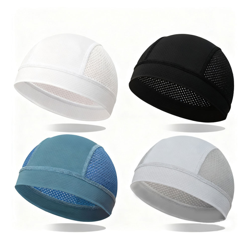 Колоездачна шапка с мрежеста подплата, дишаща, бързосъхнеща и UV защита; унисекс, за външни спортове; възможност за персонализирано лого