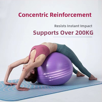 Debela protieksplozivna lopta za jogu i fitness, za mršavljenje; pogodna za trudnoću, porođaj i dječju senzornu integraciju.