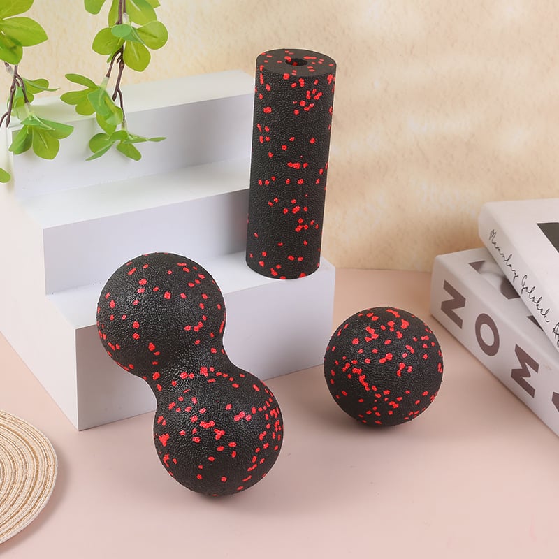 3-dijelni set EPP fasci masažnih kuglica za jogu i fitness; materijal: EPP; težina: 60 g; ne napuhuju se