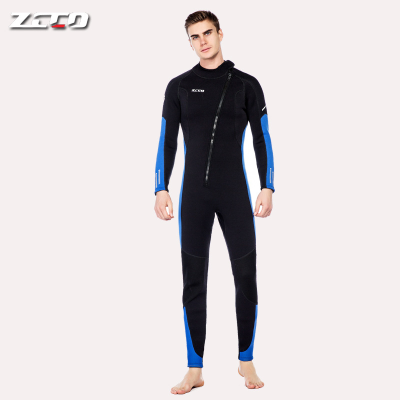 ZCCO 3mm neoprenski puni wetsuit unisex, dugi rukav, za ronjenje, snorkeling i zimsko plivanje
