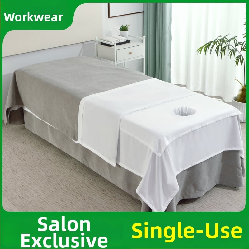 Kozmetikas salona massaažilaua kattematerjal, üheosaline, näo ava, Peach Skin samet, reaktiivne trükkimine