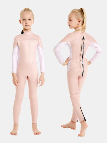 KLEYOU dječji unisex neoprenski kombinezon za ronjenje 2/3mm, dugi rukav, topao, za plivanje i vodene sportove