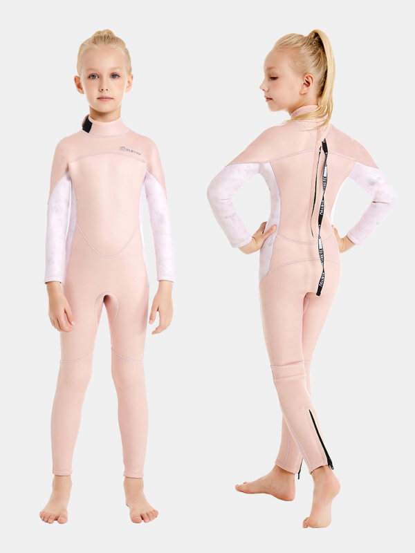 KLEYOU dječji unisex neoprenski kombinezon za ronjenje 2/3mm, dugi rukav, topao, za plivanje i vodene sportove