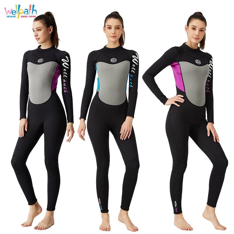 3 mm debeli topli ronilački wetsuit, unisex za odrasle, dugi rukav, ronilačka tkanina