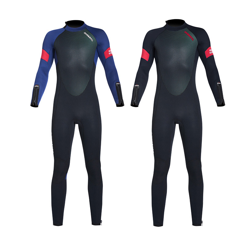 DIVE&SAIL 5 mm topla neopren jednodelna potapacka odjeca s dugim rukavima, unisex odrasli, 90% neopren + 10% najlon