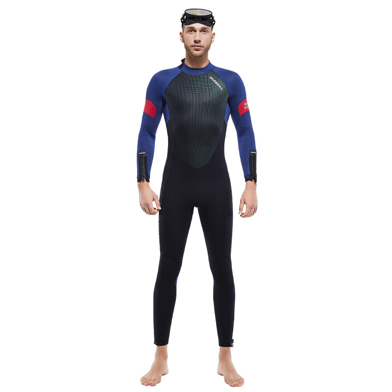 DIVE&SAIL 5 mm topla neopren jednodelna potapacka odjeca s dugim rukavima, unisex odrasli, 90% neopren + 10% najlon